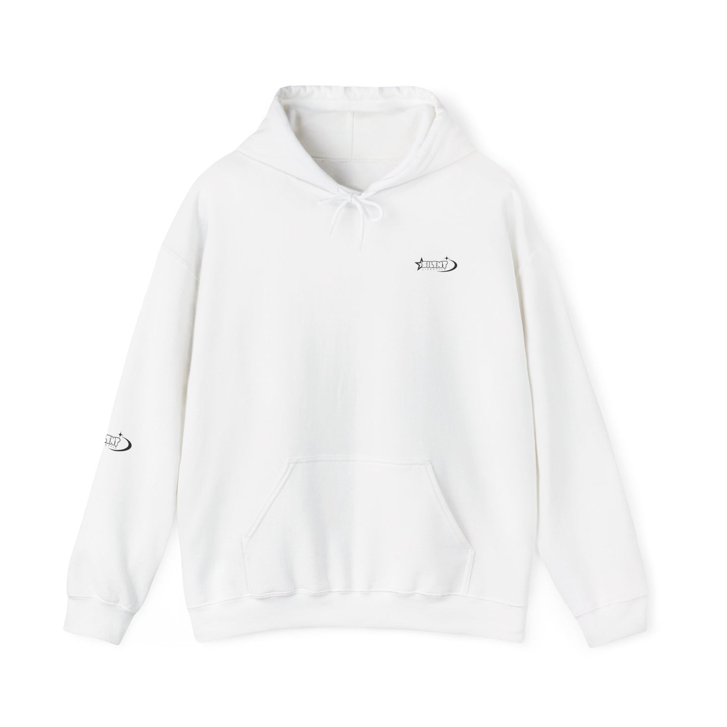 Silent Lifestyle Hoodie — Minimal Retro Logo Pullover