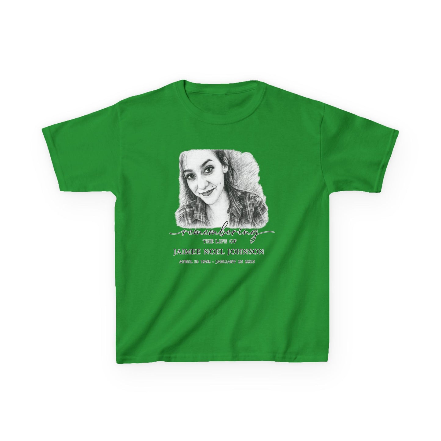 Memorial Kids Tee — "Remembering" Personalized Photo Tribute