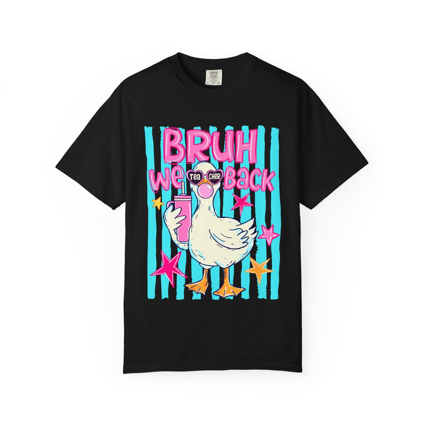 Bruh We Back Goose Teacher Graphic T-Shirt