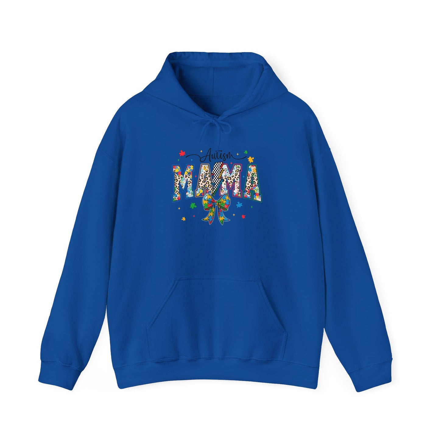Mama Floral Ribbon Hoodie — Personalized "Mama" Design with Awareness Bow